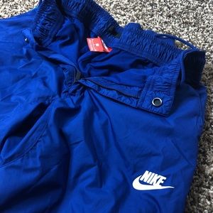 Nike royal blue windbreaker sweats